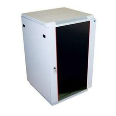 Шкаф телекоммуникационный напольный 38U (600х1000) дверь стекло черный