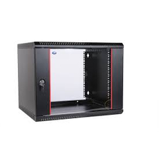 Шкаф телекоммуникационный настенный разборный 15U (600х650) дверь стекло черный