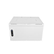 Шкаф телекоммуникационный настенный разборный 9U (600х650) дверь стекло