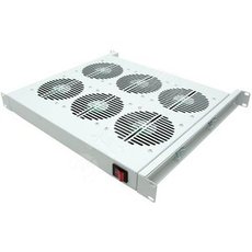 19дюйм Вентиляторный модуль, 4 вент. с термостатом