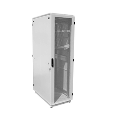 Напольный шкаф 47U 800х1000 двери перф/перф укомпл вводом и загл RAL 9005