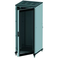 Шкаф напольный 47U 800х1000мм передняя дверь стекло/задняя глухая дверь крыша укомплектована вводом и заглушками