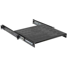 Полка 19дюйм выдвижная  глубиной 400 мм черная
