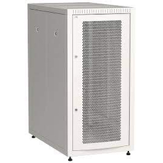 Шкаф LINEA E 24U 600х1000мм двери 2шт перфорированная и металл серый