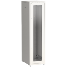 Шкаф LINEA E 42U 600х800мм двери 2шт перфорирова  ная и металл черный