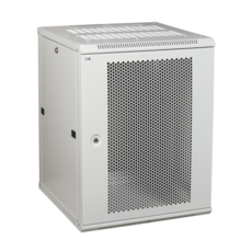Шкаф LINEA W 15U 600x600 мм дверь перфорированная RAL7035