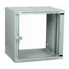 Шкаф LINEA WE 12U 600x650мм дверь стекло черный