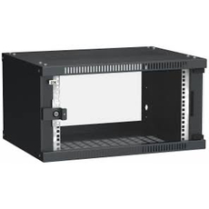 Шкаф LINEA WE 15U 600x450мм дверь стекло черный