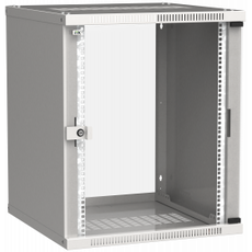 Шкаф LINEA WE 15U 600x600мм дверь стекло серый