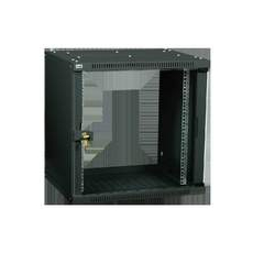 Шкаф LINEA WE 9U 550x350мм дверь стекло черный