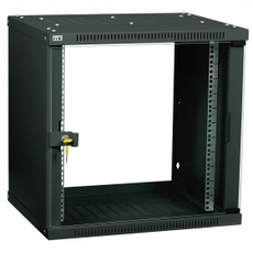 Шкаф LINEA WE 9U 600x600мм дверь стекло черный