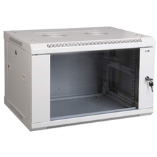 Шкаф настенный 19 LINEA W 9U 600x600мм металлическая дверь RAL9005