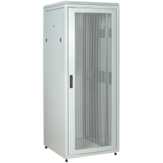 Шкаф сетевой 19 LINEA N 24U 800х800мм перфорированная передняя дверь задняя металлическая серый