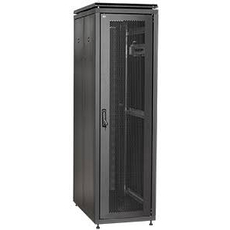 Шкаф сетевой 19 LINEA N 38U 800х800мм перфорированная передняя дверь задняя металлическая серый