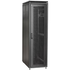 Шкаф сетевой 19 LINEA N 47U 600х1000 мм перфорированные двери черный