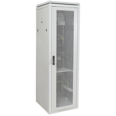 Шкаф сетевой 19дюйм ITK LINEA N 28U 600х800 мм перфорированная передняя дверь серый