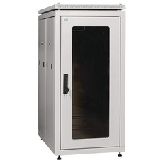Шкаф сетевой 19дюйм LINEA N 18U 600х1000 мм стекл передняя дверь серый