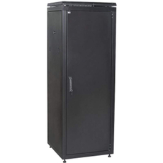 Шкаф сетевой 19дюйм LINEA N 47U 600х1000 мм металлические двери черный
