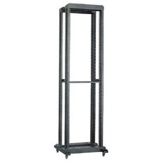 Стойка ITK 19 дюймов однорамная 42Uх600x600мм на роликах серая