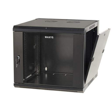 Настенный шкаф 19дюйм - 9U - 600x525x476 мм - стеклянная дверь