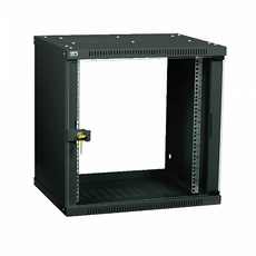 Шкаф LINEA WE 12U 600x600мм дверь стекло черный