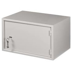 Шкаф настенный антивандальный пенального типа 7U Ш520хВ320хГ400мм OEM серый