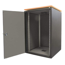 Шкаф напольный 19 дюймовый 18U SJB 871x600х500 черный (собранный)