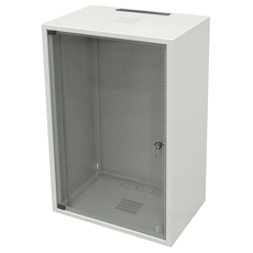 Шкаф настенный 19 дюймовый SJ2 15U 737x600х400 серый (собранный)