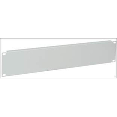 Фальш-панель на 2U стальная с порошковым покрытием цвет серый