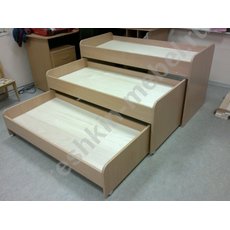 Кровать детская трехъярусная выкатная