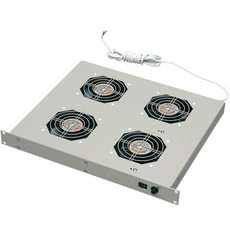 Модуль вентиляторный 19 дюймовый 380 mm 6 вентиляторов серый