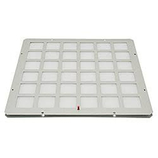 Панель (пол потолок) 420 x 420 мм с матерчатым фильтром цвет серый