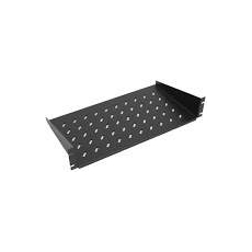 Полка угловая 2U 446 x 450 mm (до 25 кг) цвет черный