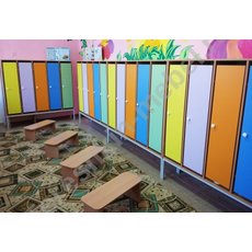 Шкаф для одежды в детский сад 1 2-х 3-х 4-х 5-ти местный