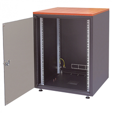 Шкаф напольный 18U SJB SILENT 18U 871x600х600мм стальная дверь черный