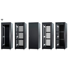 Шкаф напольный 19дюйм 42U 1963х600х1000мм(ВхШхГ)перед и задн двери сталь серый