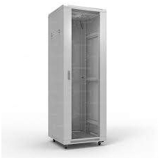 Шкаф напольный 19дюйм 42U 1963х600х600мм (ВхШхГ) дверь сталь сплошная серый