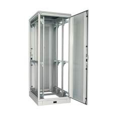 Шкаф напольный 19дюйм 42U 1963х600х800мм (ВхШхГ)перед и задн двери сталь серый