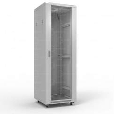 Шкаф напольный 19дюйм 45U 2096х600х1000мм (ВхШхГ)перед и задн двери сталь черный