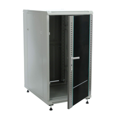 Шкаф напольный 19дюйм 45U 2096х800х1200мм(ВхШхГ)перед и задн двери сталь черный