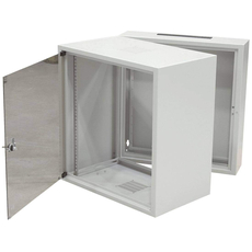 Шкаф настенный 19 дюймовый SD2 10U 515x600х500 трехсекционный серый (собранный)