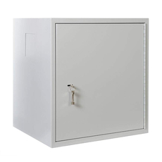 Шкаф настенный антивандальный пенальный 300х400х150 1,2мм с планкой