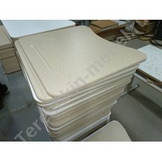 Столешница МДФ эргономичной формы с вырезом со стороны ученика