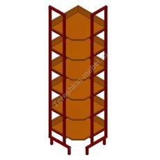 Стеллаж угловой на металлокаркасе