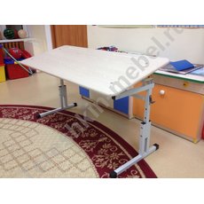 Стол детский двухместный регулируемый по высоте №1-3 и углу наклона столешницы Парта трансформер