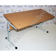 Стол ученический двухместный регулируемый по высоте и углу наклона столешницы №1-3 №2-4 №3-5 №4-6 Парта трансформер с наклоном ТИП 3