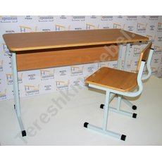 Стол ученический двухместный ростовые группы №3,4,5,6,7 Столешница МДФ