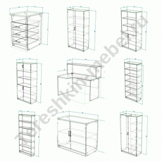 Столы письменные шкафы тумбы стеллажи