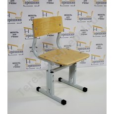 Стул детский дошкольный регулируемый по высоте №1-3 на металлокаркасе 20х20 фанера эргономичной формы