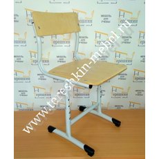 Стул ученический регулируемый на круглом металлокаркасе